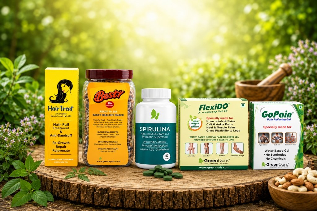 GreenQuris Complete Natural Healthcare Product Lineup